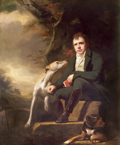 Portrait de Sir Walter Scott et ses chiens - Henry Raeburn